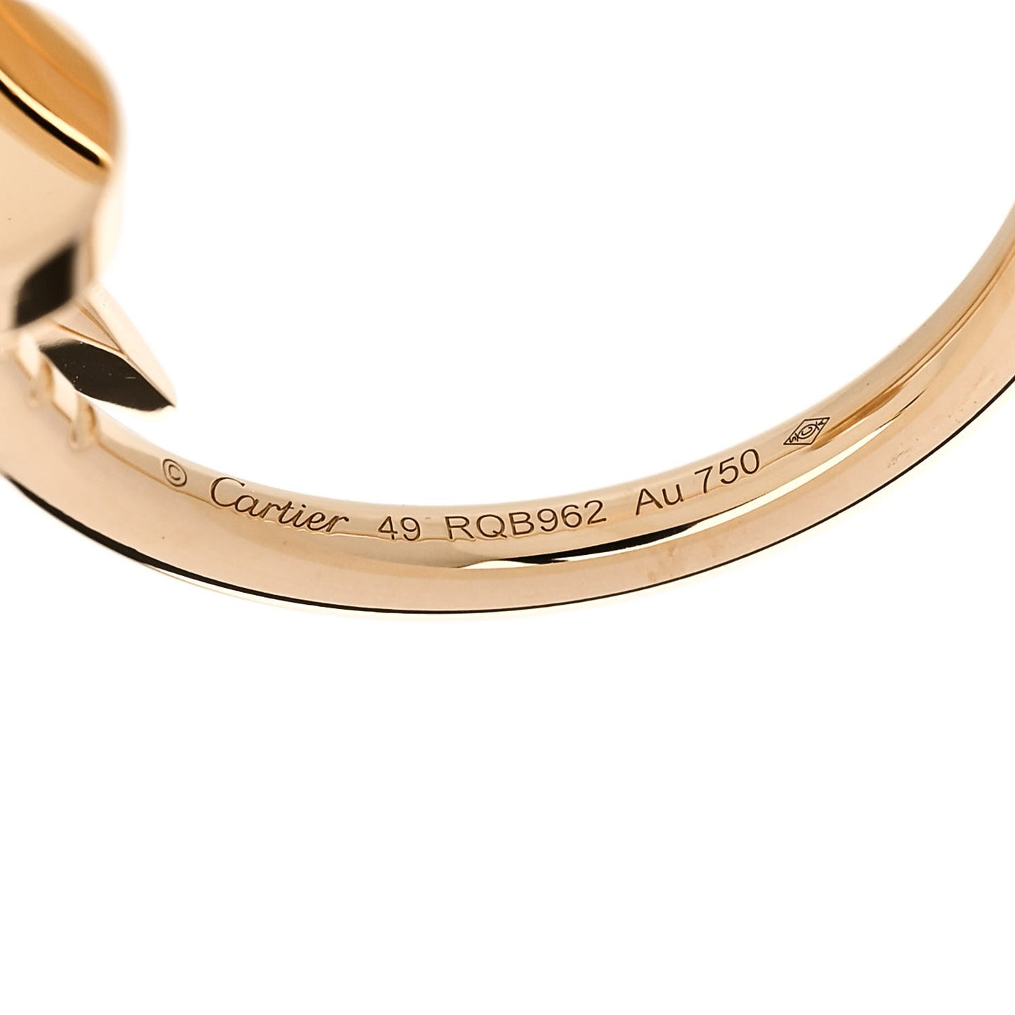 18K Yellow Gold Small Juste Un Clou Ring 49 5