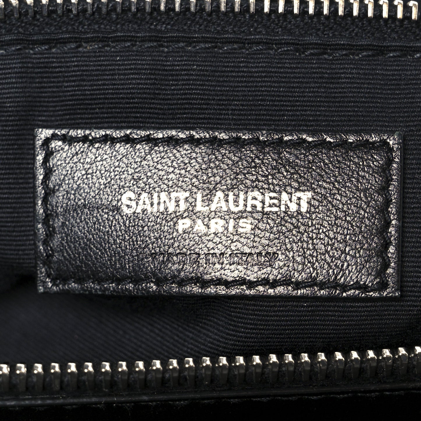 Calfskin Y Quilted Monogram Large Loulou Chain Satchel Black