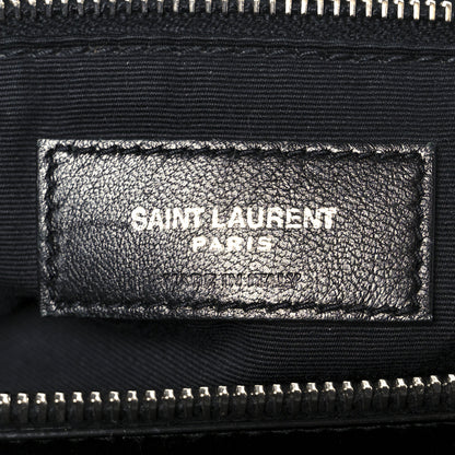 Saint Laurent Calfskin Y Quilted Monogram Large Loulou Chain Satchel Black 7 of 11