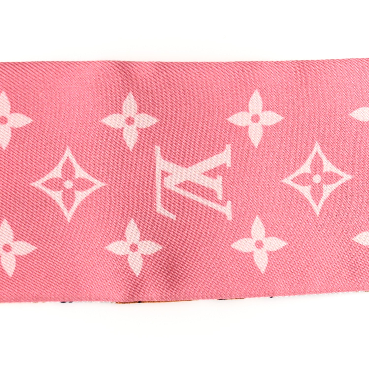 Louis Vuitton Silk Monogram Let's Go BB Bandeau Pink Brown 2 of 3