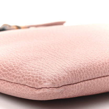 Gucci Calfskin Large Bamboo Clutch Pink 9 of 10