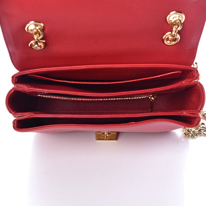 Celine Shiny Calfskin Medium C Bag Red 5 of 9
