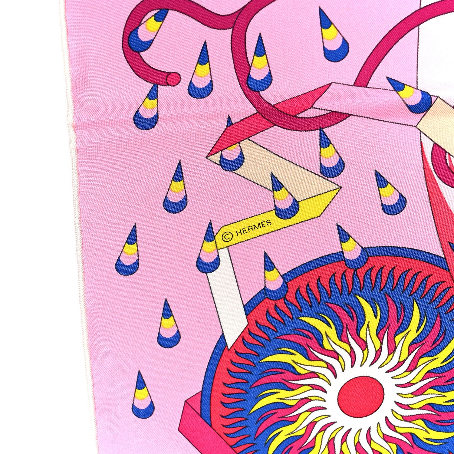 Hermes Silk Woof Woof Scarf 90 Rose 4 of 7