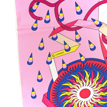 Hermes Silk Woof Woof Scarf 90 Rose 4 of 7