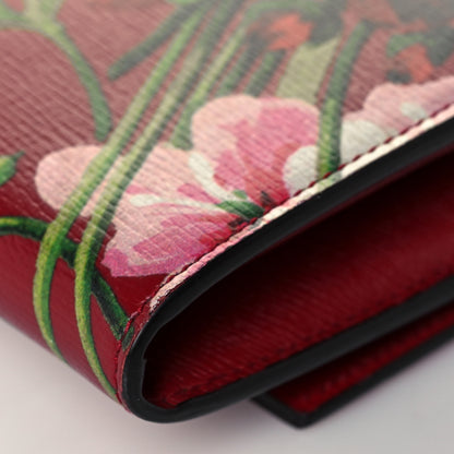 Gucci Calfskin Blooms Print Continental Wallet Romantic Cherry Multicolor 9 of 10