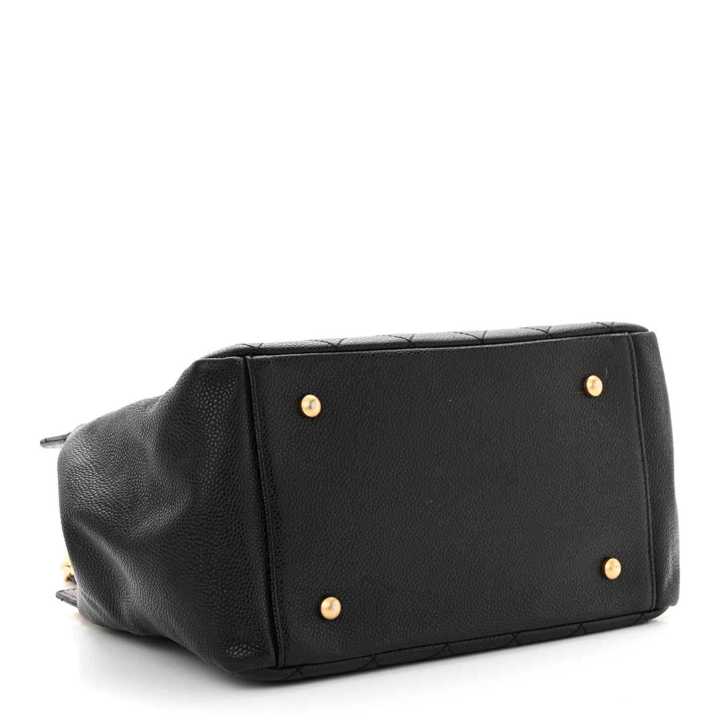 Caviar Quilted Petit Timeless Tote PTT Black