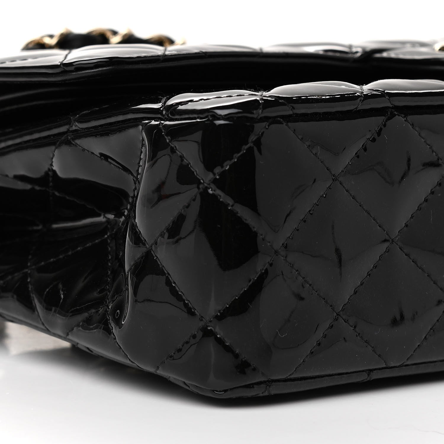 Chanel Patent Quilted Medium Double Flap Black 8 of 10