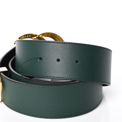 Gucci Calfskin Lizard Double G 50mm Belt 105 42 Vintage Green 4 of 6