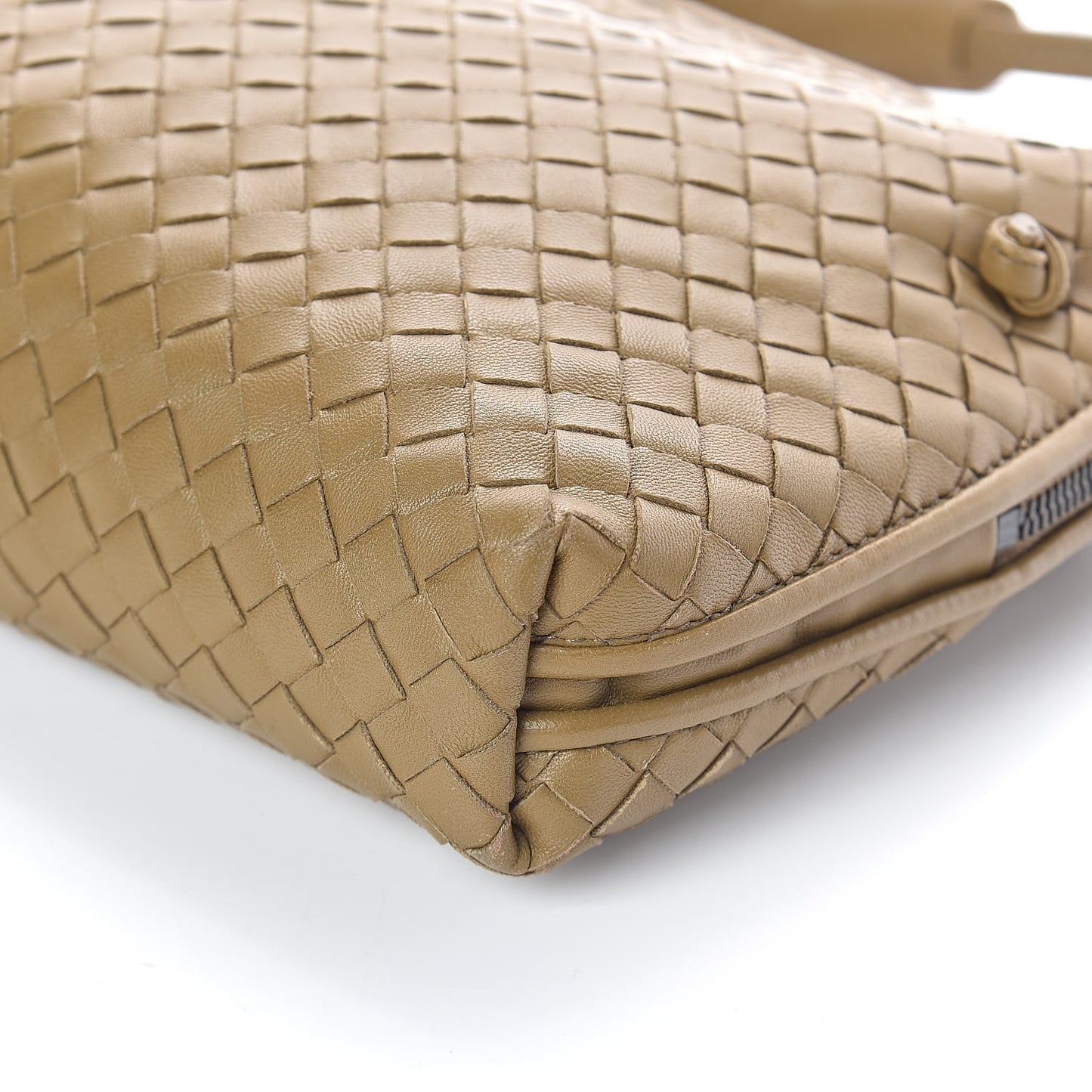 Nappa Intrecciato Pillow Crossbody Messenger Bronze