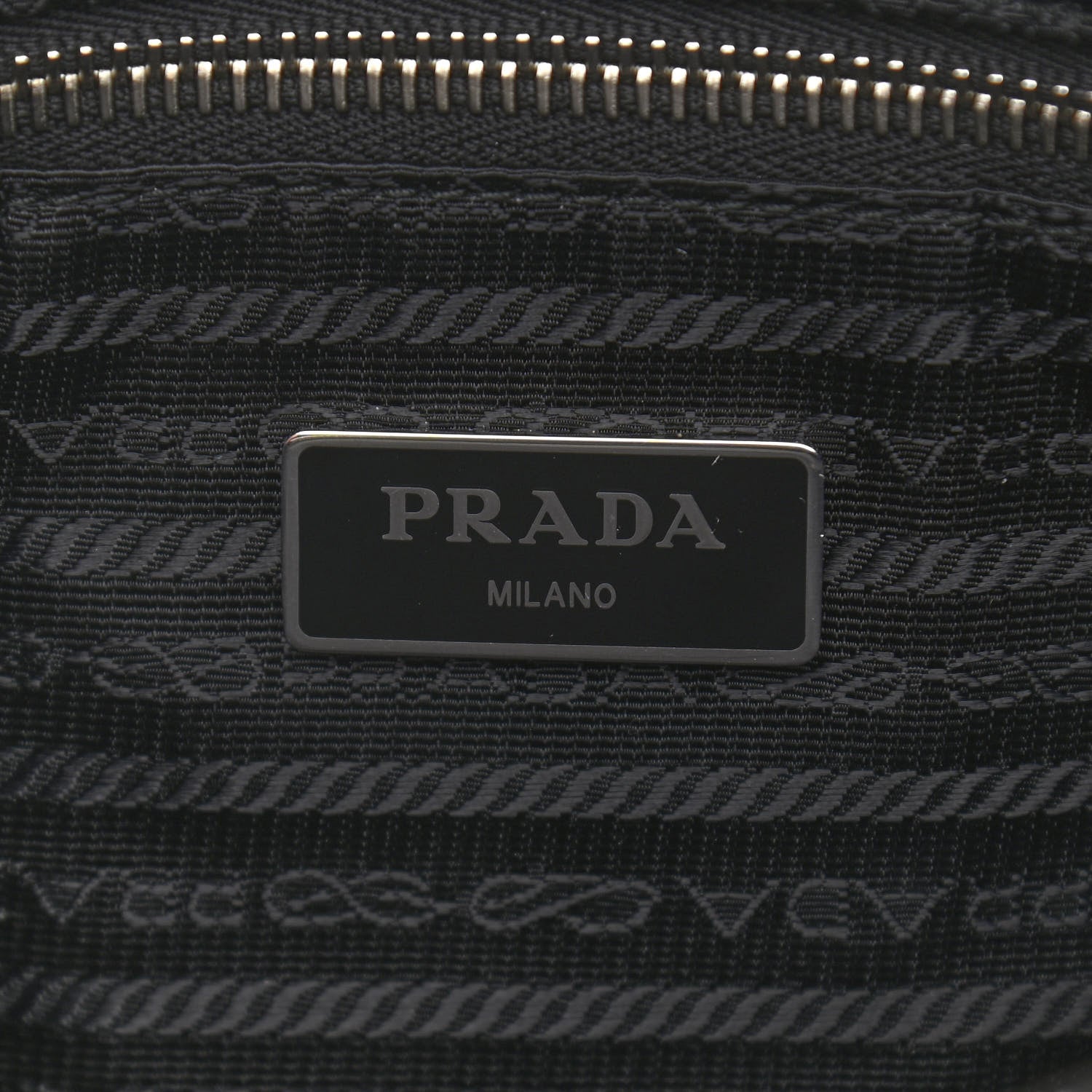 Prada Nylon Tessuto Impuntu Quilted Shoulder Bag Black 5 of 10