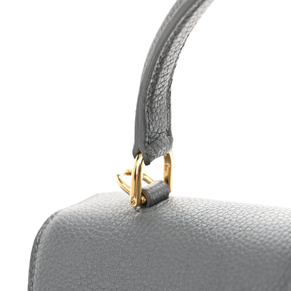 Celine Grained Calfskin Small 16 Top Handle Bag Medium Grey 14 of 15