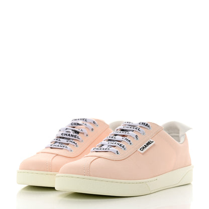 Chanel Canvas Womens Sneakers 40.5 Light Pink 3 of 10