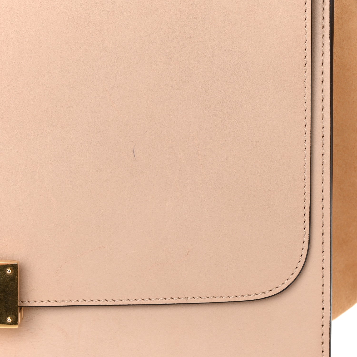 Celine Smooth Calfskin Suede Medium Trapeze Dune 15 of 19