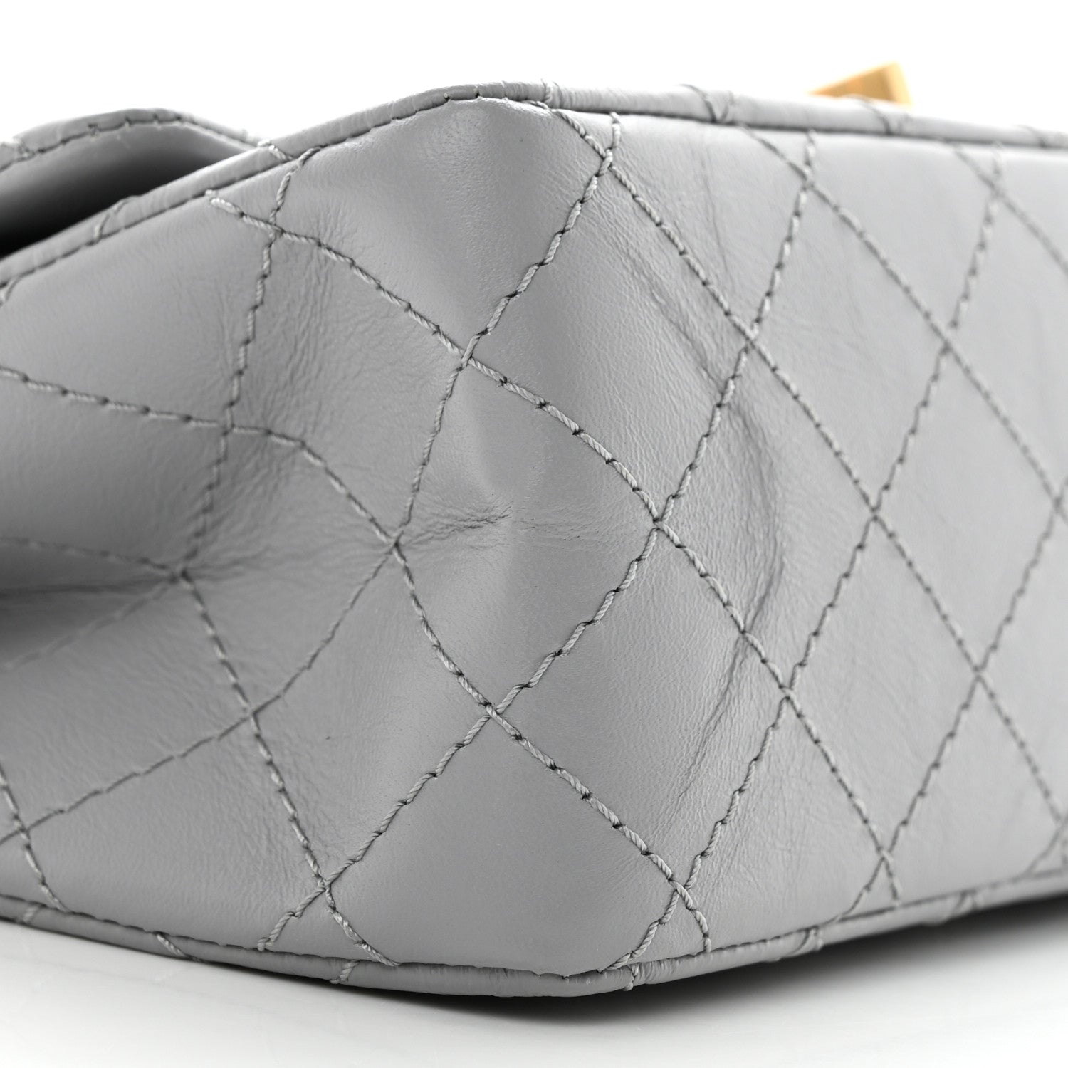 Chanel Aged Calfskin Quilted 2.55 Reissue 225 Flap Grey 9 of 10
