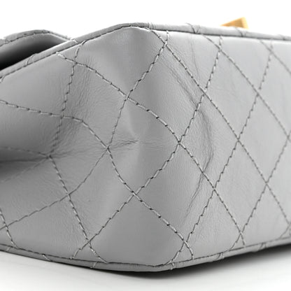 Chanel Aged Calfskin Quilted 2.55 Reissue 225 Flap Grey 9 of 10