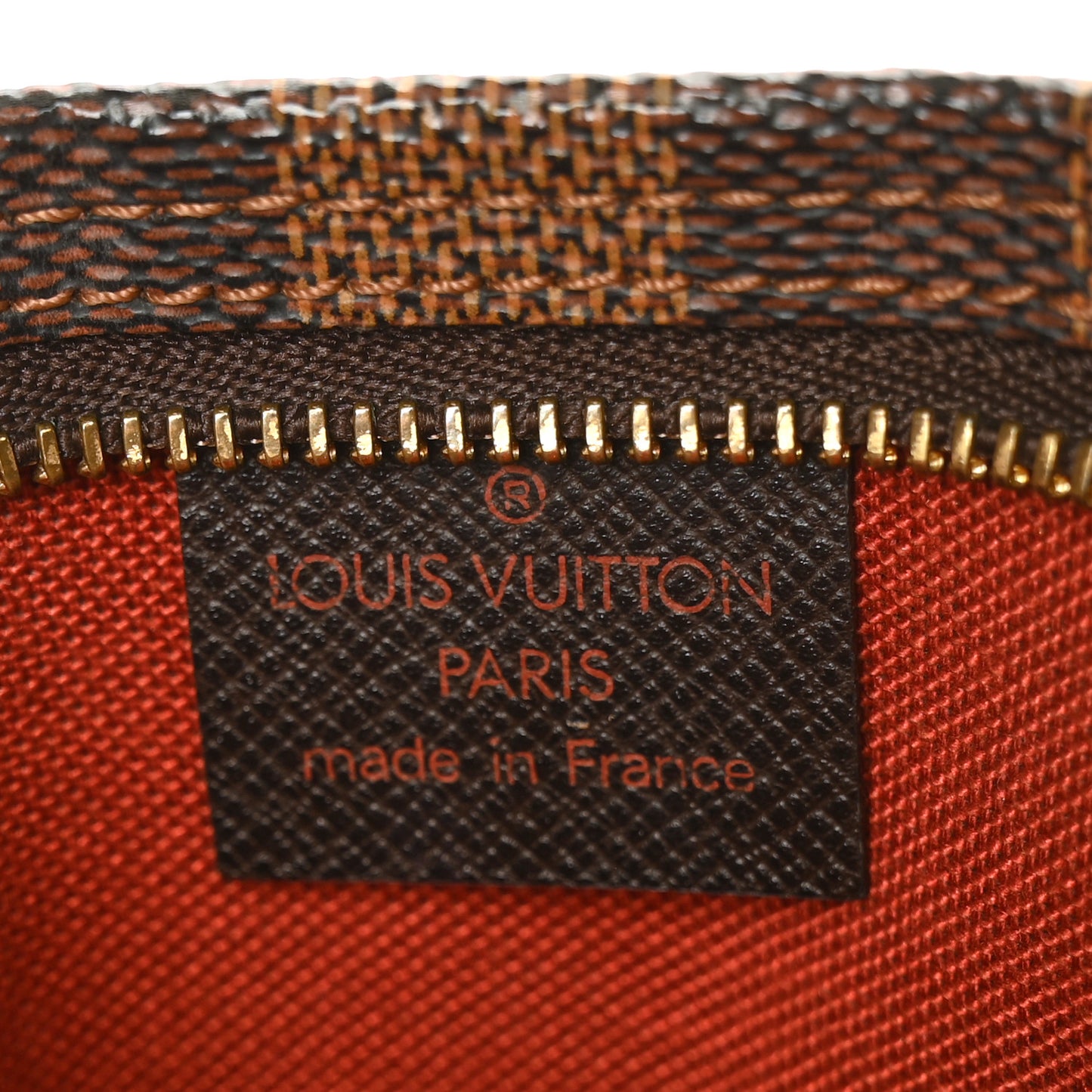 Damier Ebene Trousse Make Up Bag Pochette