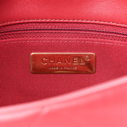 Chanel Goatskin Quilted Large Chanel 19 Flap Red 6 of 11