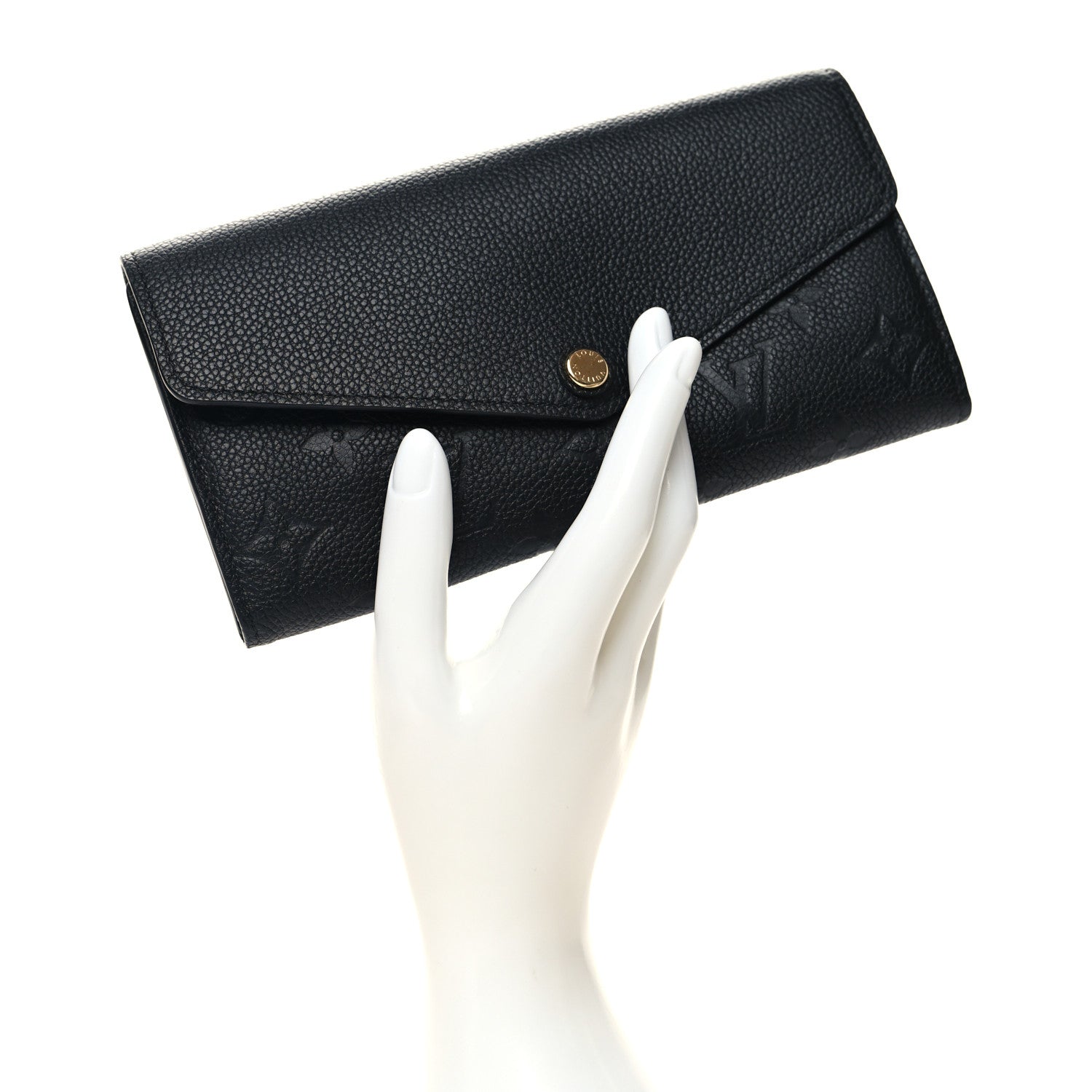 Louis Vuitton Empreinte Sarah Wallet NM Black 2 of 9