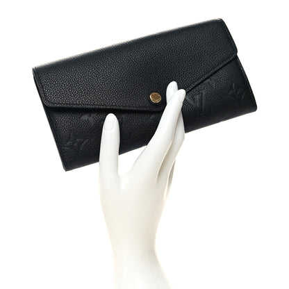 Louis Vuitton Empreinte Sarah Wallet NM Black 2 of 9