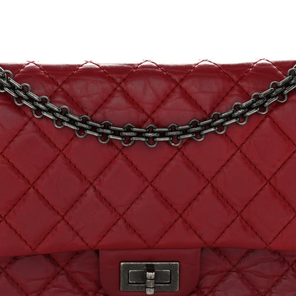 Chanel Aged Calfskin Quilted 2.55 Reissue 225 Flap Red 8 of 10