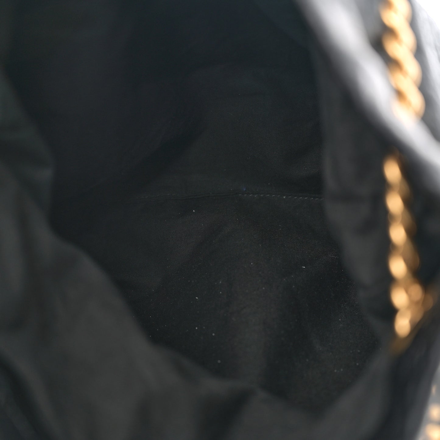 Crushed Calfskin Crush Medium Chain Tote Black