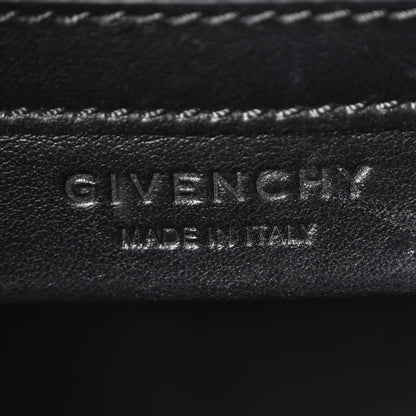 Givenchy Calfskin Mini Pandora Box Logo Strap Crossbody Bag Black 5 of 9