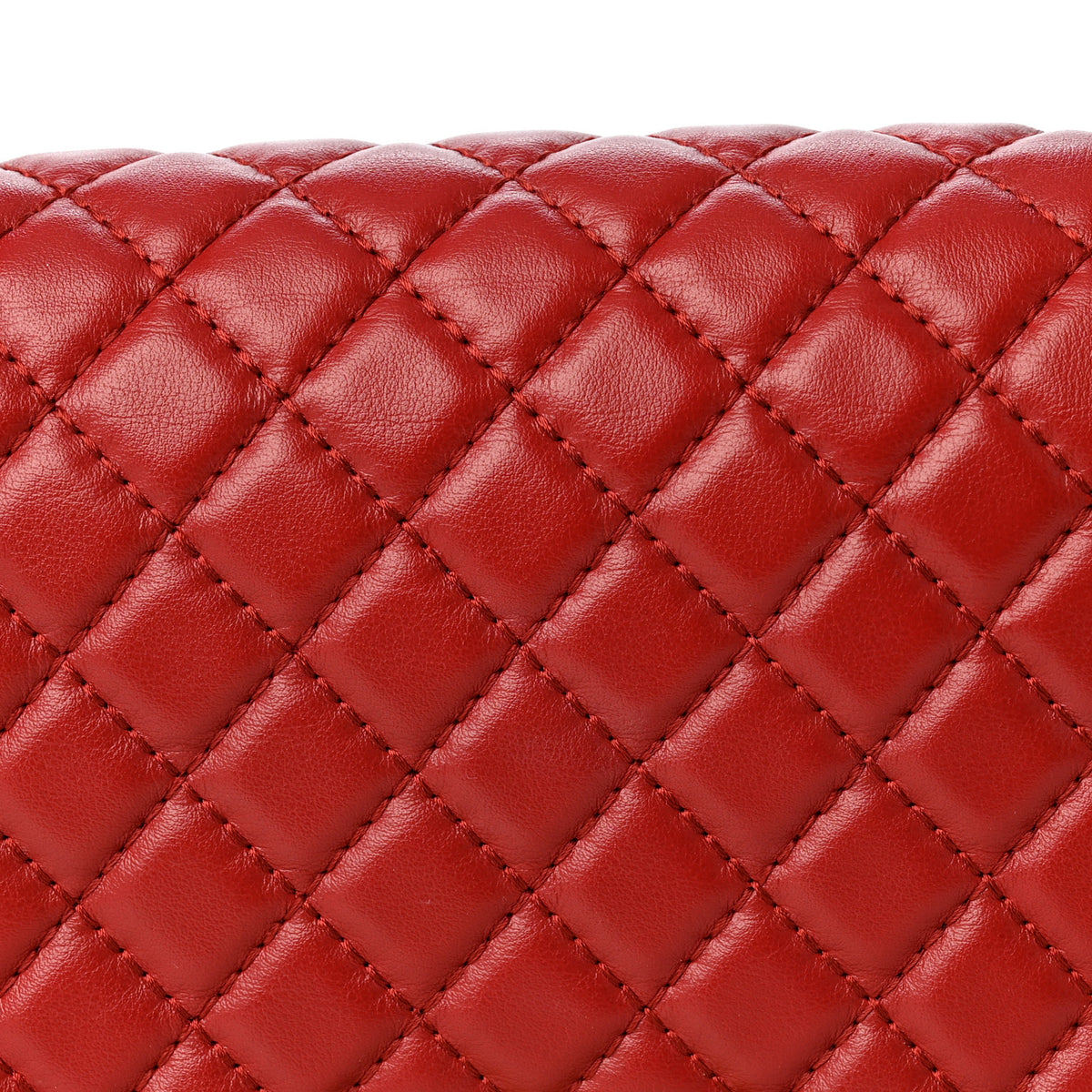 Chanel Lambskin Quilted Medium Top Handle Boy Flap Red 8 of 12