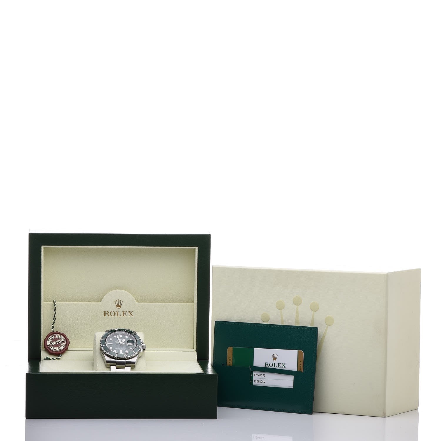 Rolex Stainless Steel 40mm Oyster Perpetual Submariner Date Hulk Watch Green 116610LV 8 of 8