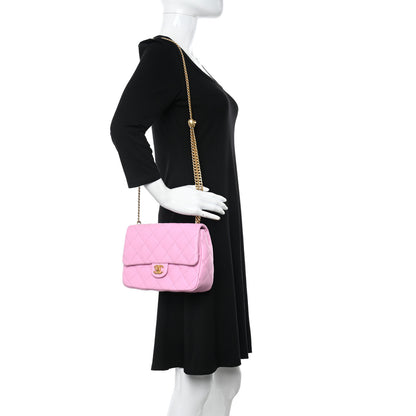 Chanel Caviar Quilted Sweetheart Flap Pink 2 of 11