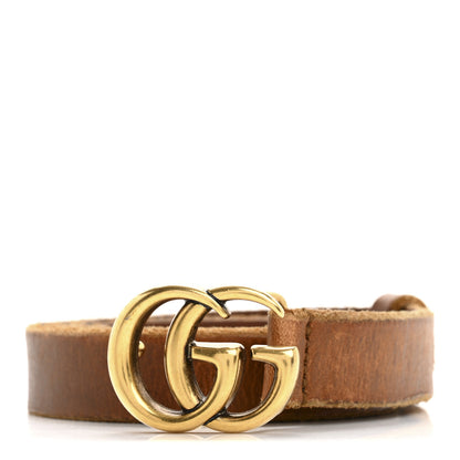 Gucci Faded Calfskin Double G 20mm Belt 80 32 Cuir 1 of 8