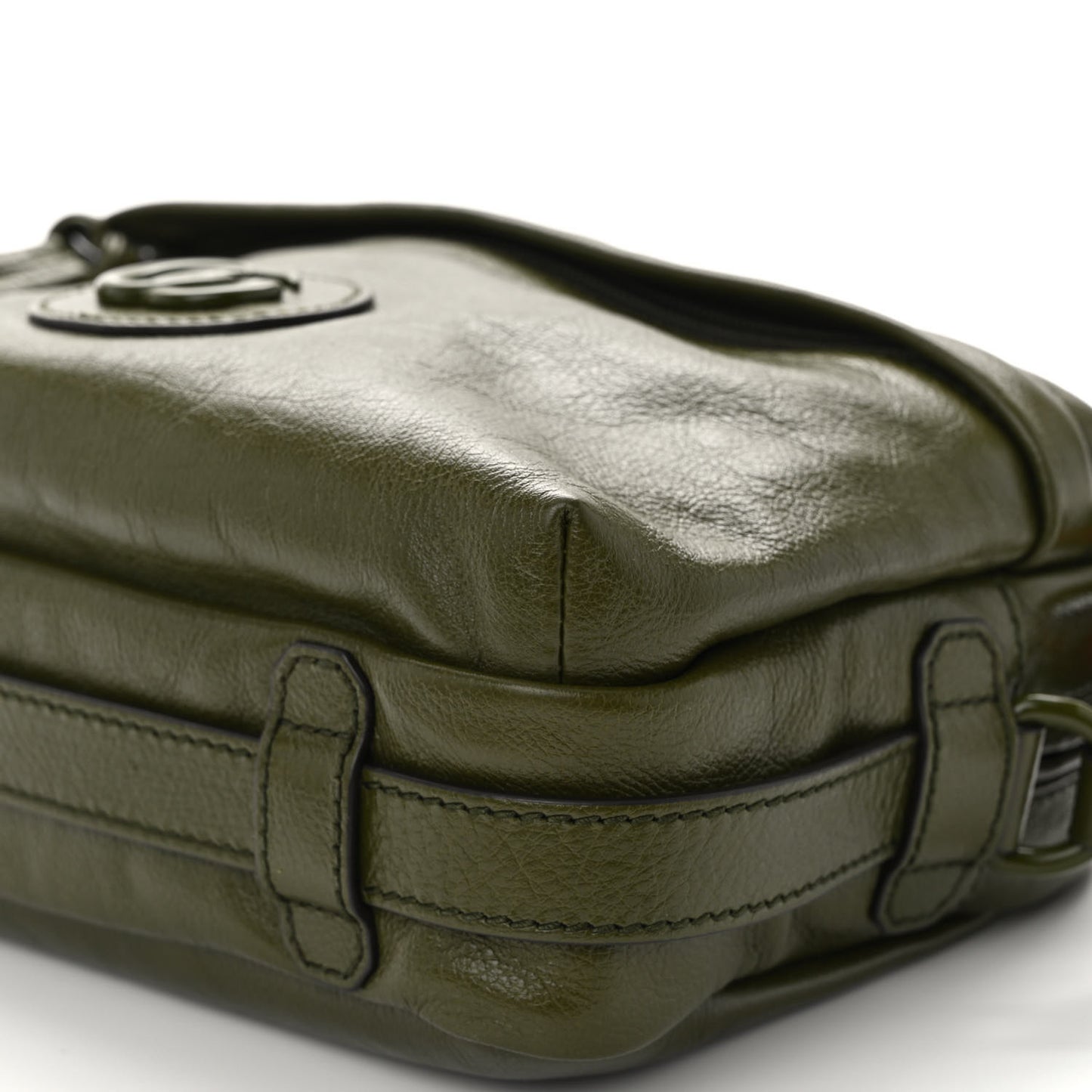 Piuma Lux Energy Web Monochrome Double G Crossbody Bag Military Wood