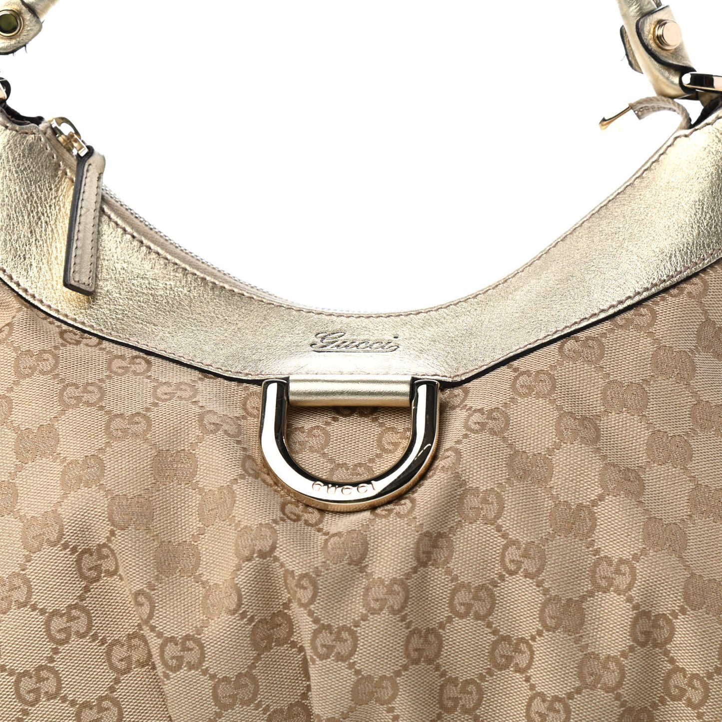 Monogram Large D Gold Hobo Gold
