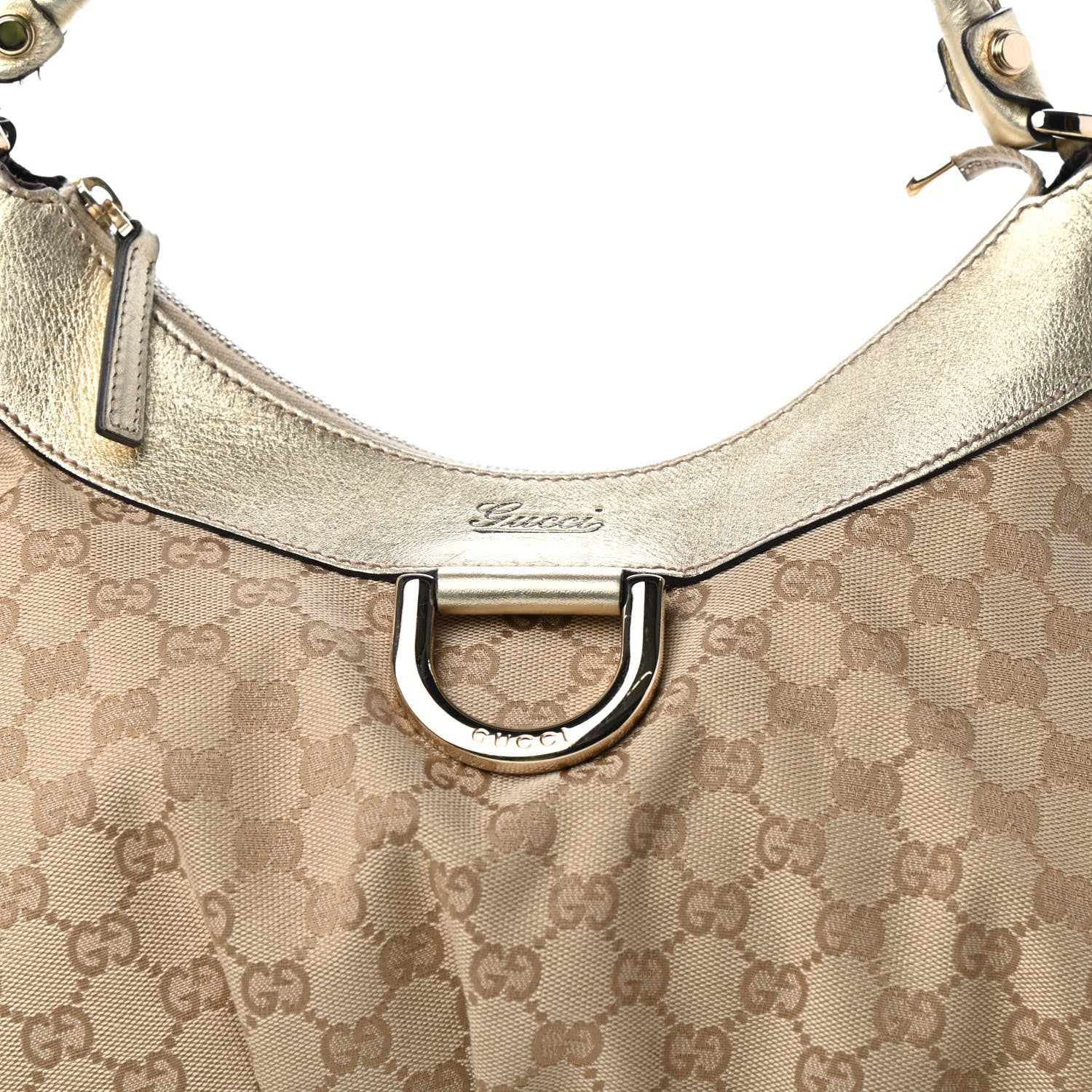 Gucci Monogram Large D Gold Hobo Gold 11 of 11