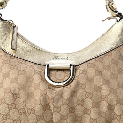 Gucci Monogram Large D Gold Hobo Gold 11 of 11