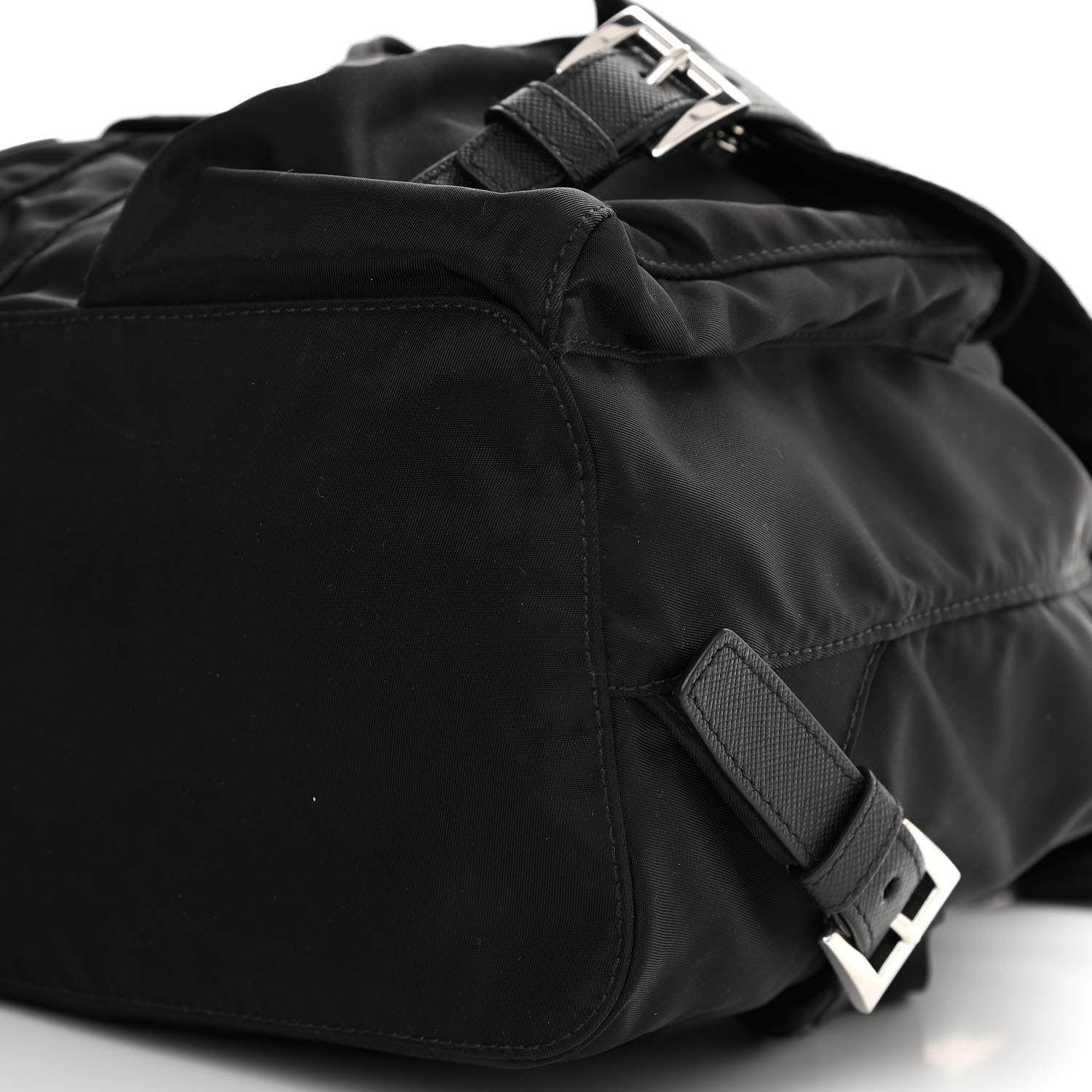 Prada Tessuto Nylon Saffiano Small Backpack Black 9 of 9
