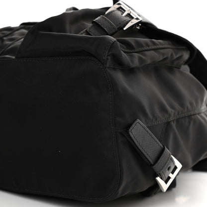 Prada Tessuto Nylon Saffiano Small Backpack Black 9 of 9