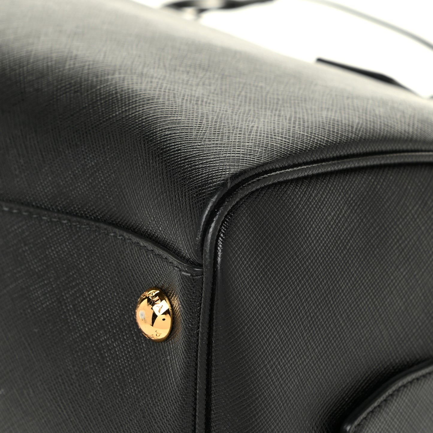 Saffiano Lux Bowler Black