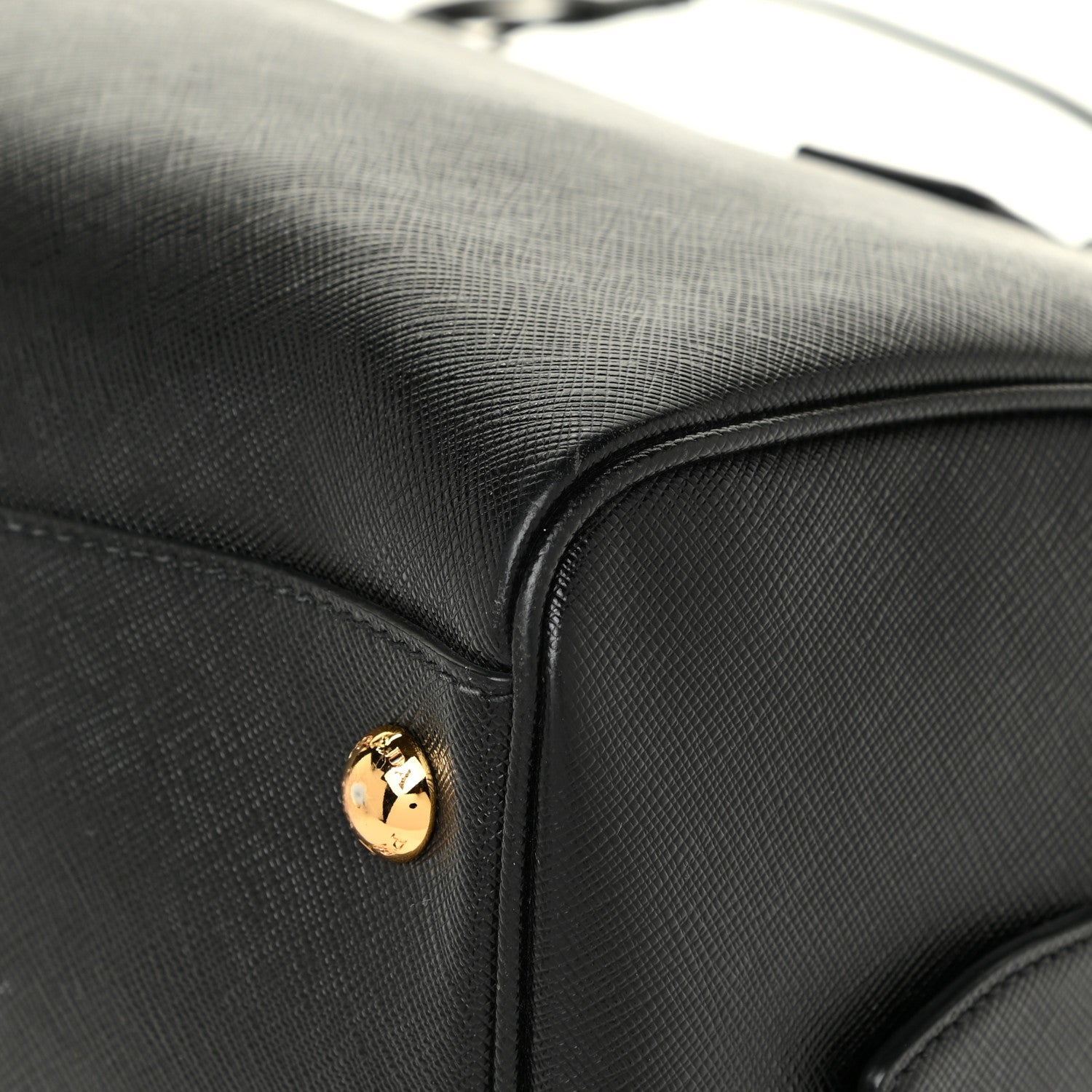 Prada Saffiano Lux Bowler Black 10 of 14