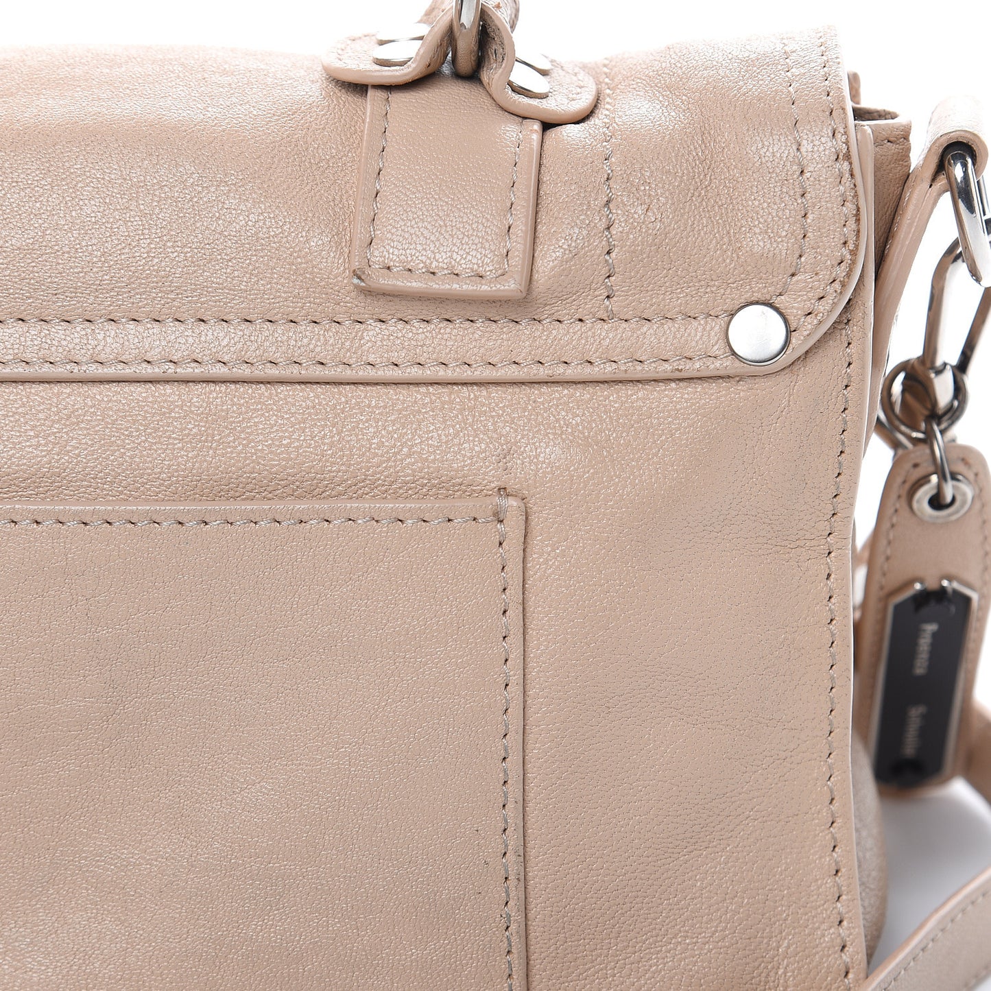 Lambskin Tiny PS1 Satchel Nude