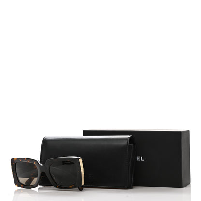 Chanel Acetate Rectangle Sunglasses 5435 Tortoise 8 of 8