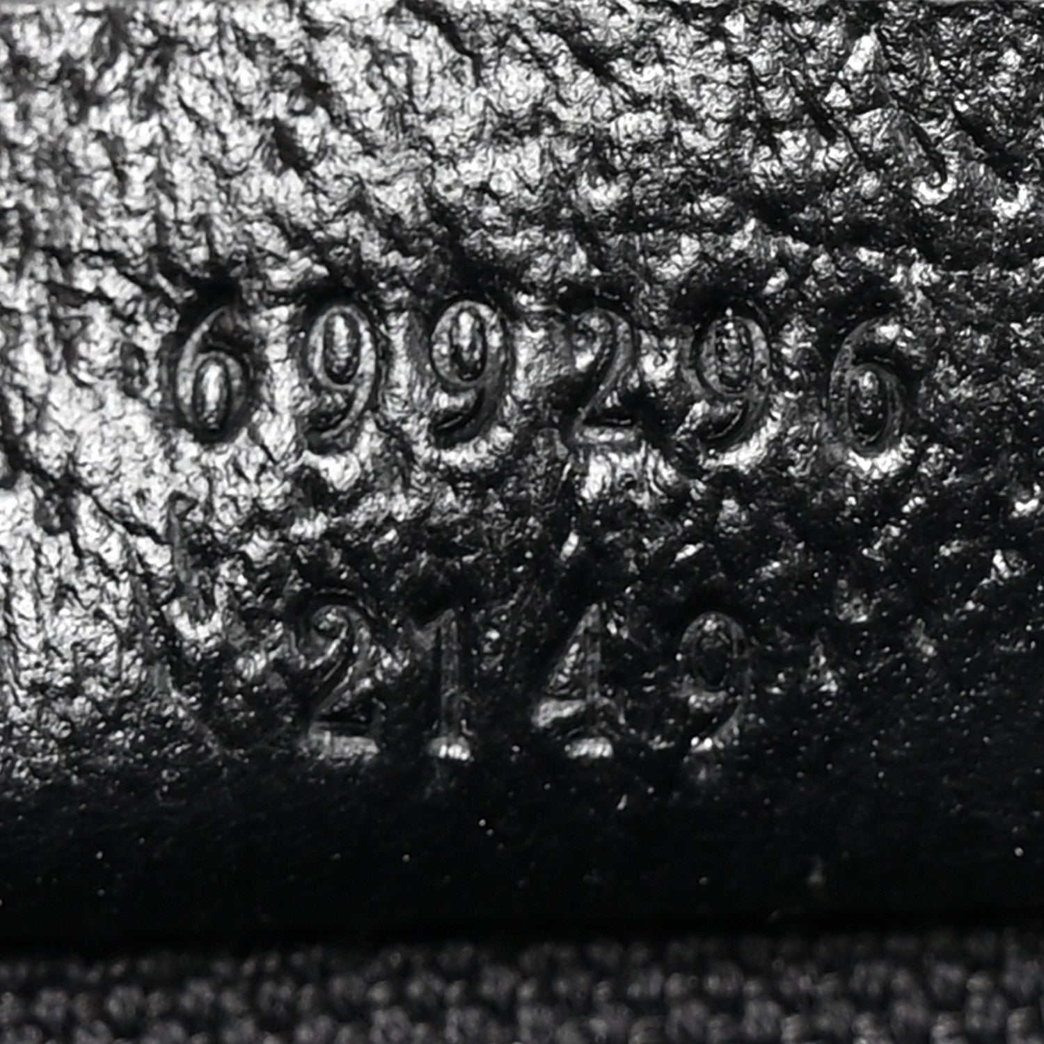 Gucci Monogram Jumbo GG Textured Dollar Calfskin Mini Horsebit 1955 Shoulder Bag Black 7 of 11