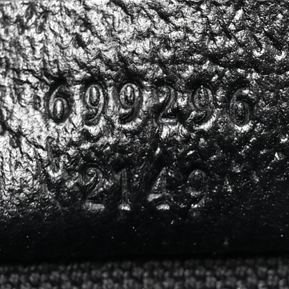 Gucci Monogram Jumbo GG Textured Dollar Calfskin Mini Horsebit 1955 Shoulder Bag Black 7 of 11