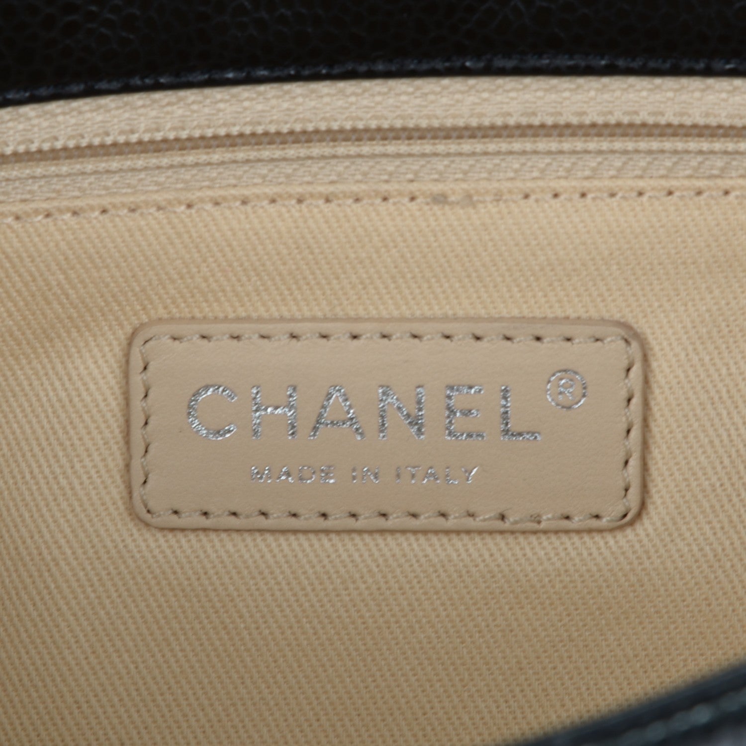 Chanel Glazed Caviar Quilted Small Nature Flap Bag Black 6 of 7