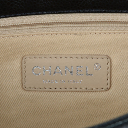 Chanel Glazed Caviar Quilted Small Nature Flap Bag Black 6 of 7