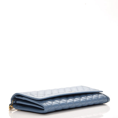 Prada Soft Calf Quilted Chain Wallet Astrale 4 of 8