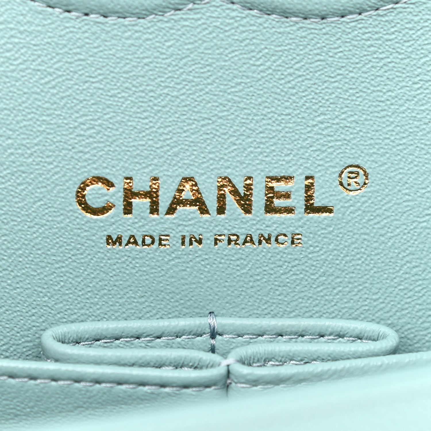 Chanel Caviar Quilted Medium Double Flap Light Blue 6 of 10