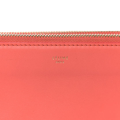 Celine Lambskin Small Trio Crossbody Bag Lipstick 9 of 21