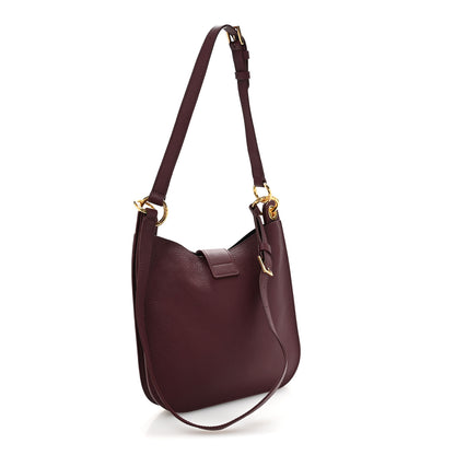 Tom Ford Grain Calfskin Small Tara Crossbody Red Plum 3 of 13