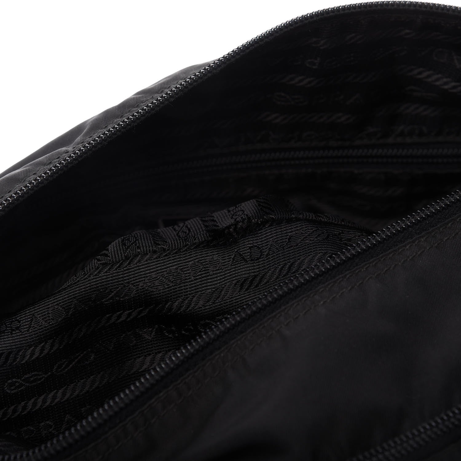 Prada Tessuto Nylon Messenger Bag Black 11 of 12