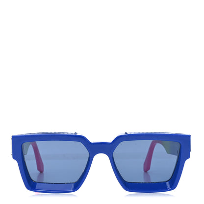 Louis Vuitton Acetate 1.1 Millionaires Z1646W Sunglasses Blue Multicolor 2 of 7